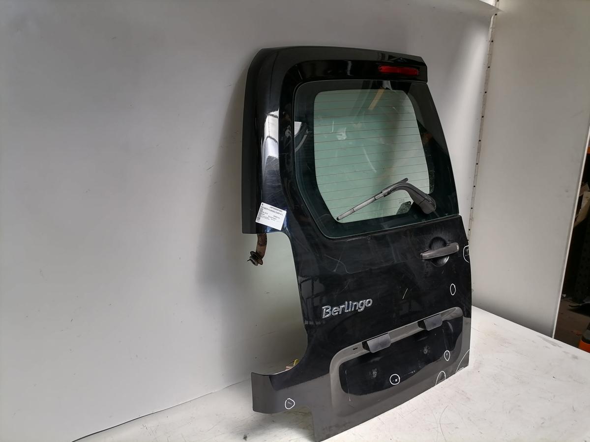 Citroen Berlingo 2 original Fl&uuml;gelt&uuml;r links EXY Onyxschwarz mit Scheibe Bj.2012